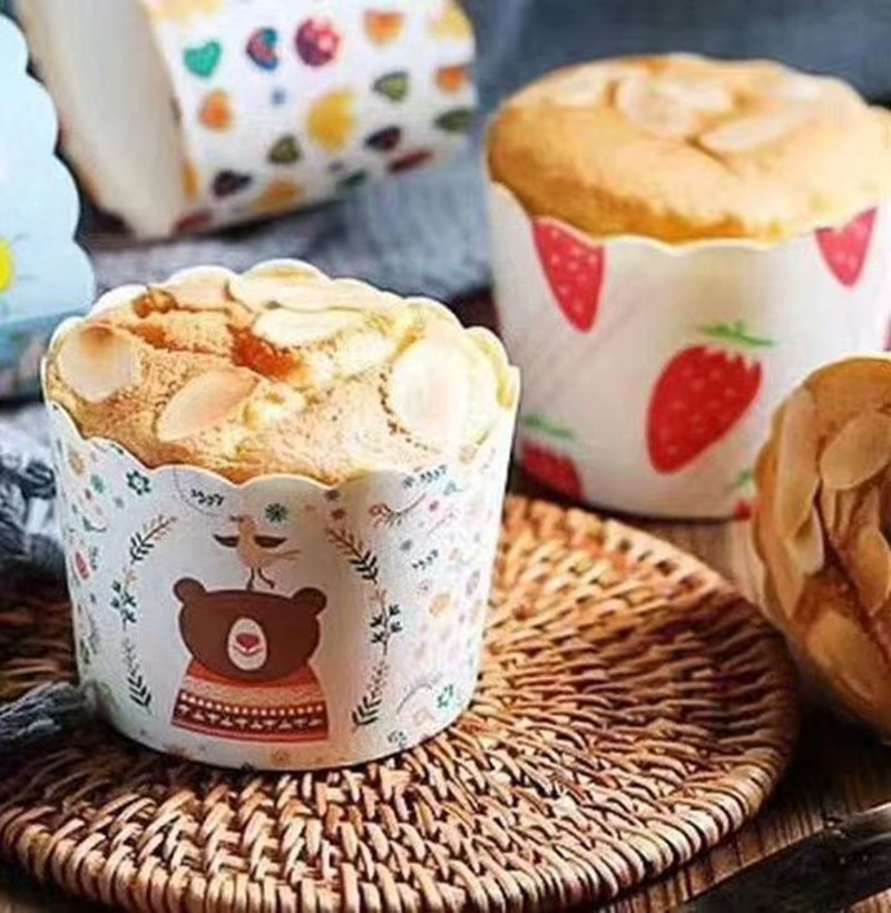 多种花色平底圆形机制杯纸杯蛋糕杯耐烤杯蛋糕模纸杯高温杯