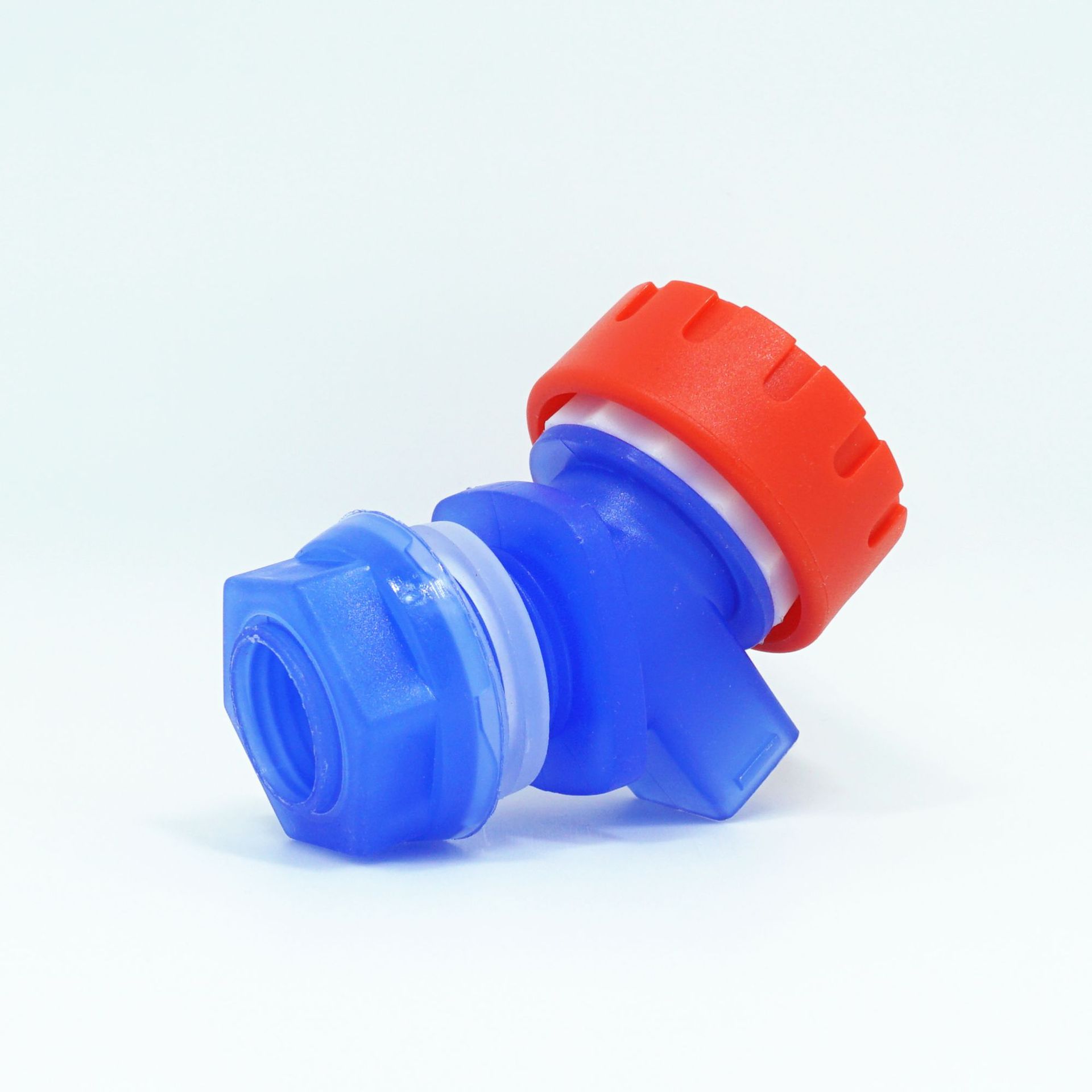 Plastic blue faucet, rotary knob type for brewing wine bottles, juice bottle water storage tank, mineral water bucket faucet and water valve undefined