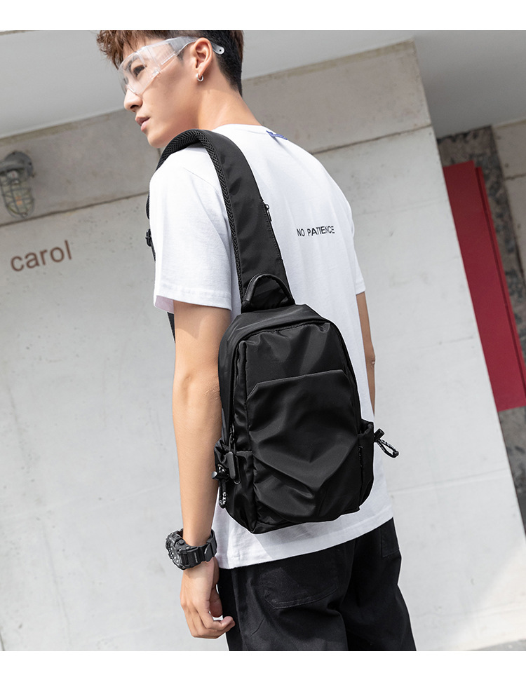 Chest Bag, Casual Simple Shoulder Messenger Bag Multifunctional Fashion Brand Crossbody Backpack Small Fashion Messenger Bag_voghion.com