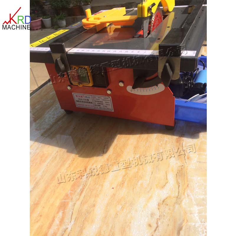 小型石材锯 台式瓷砖45度切割倒角设备 便携式切石机