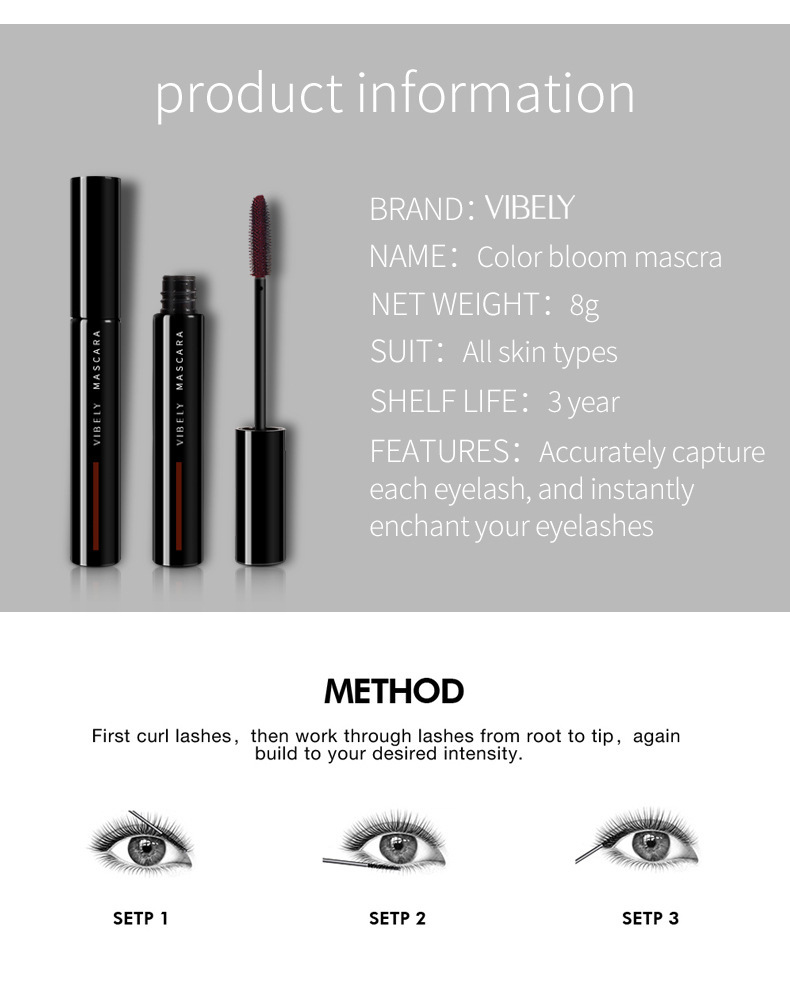 Title 11, Plump Thick Extension Curling Color Mascara for...