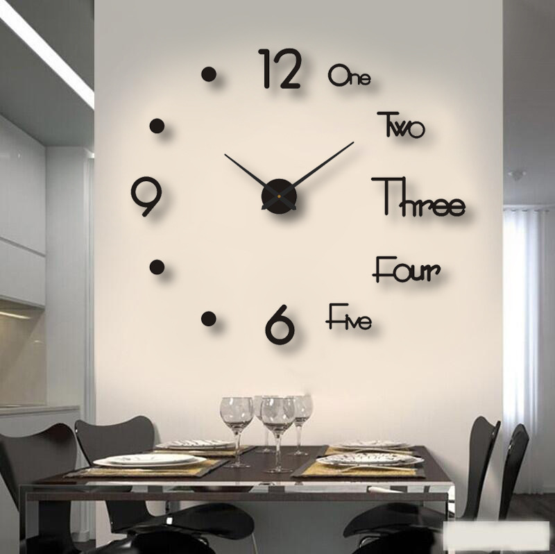 Digital Large Size Art Wall Clock Europe...