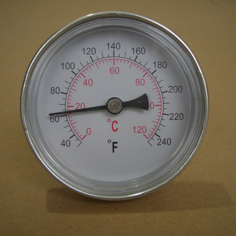 H221B  2.5"热水炉温度计 温度计生产厂家