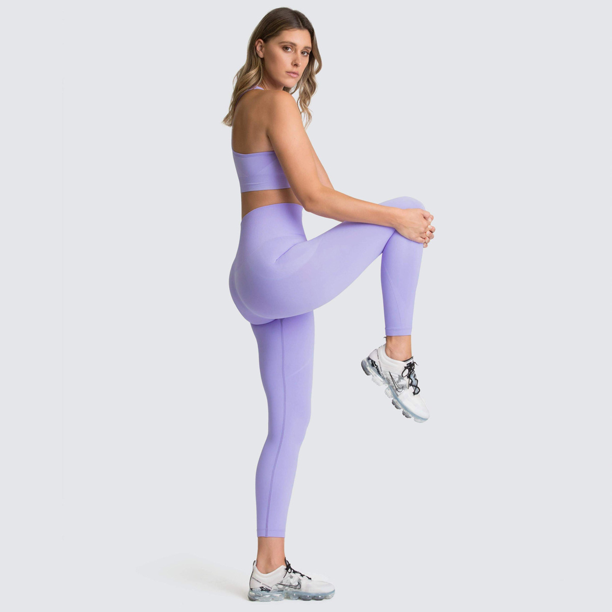 seamless knitted sports yoga suit NSLX8984