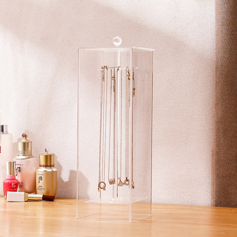 factory Direct selling Acrylic Jewelry jewelry storage box multi-function Simplicity dustproof Exhibition Bracelet Necklace Box