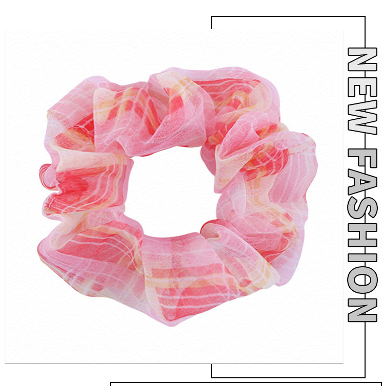 Fashion Plaid Cloth Handmade Hair Tie 1 Piece display picture 5