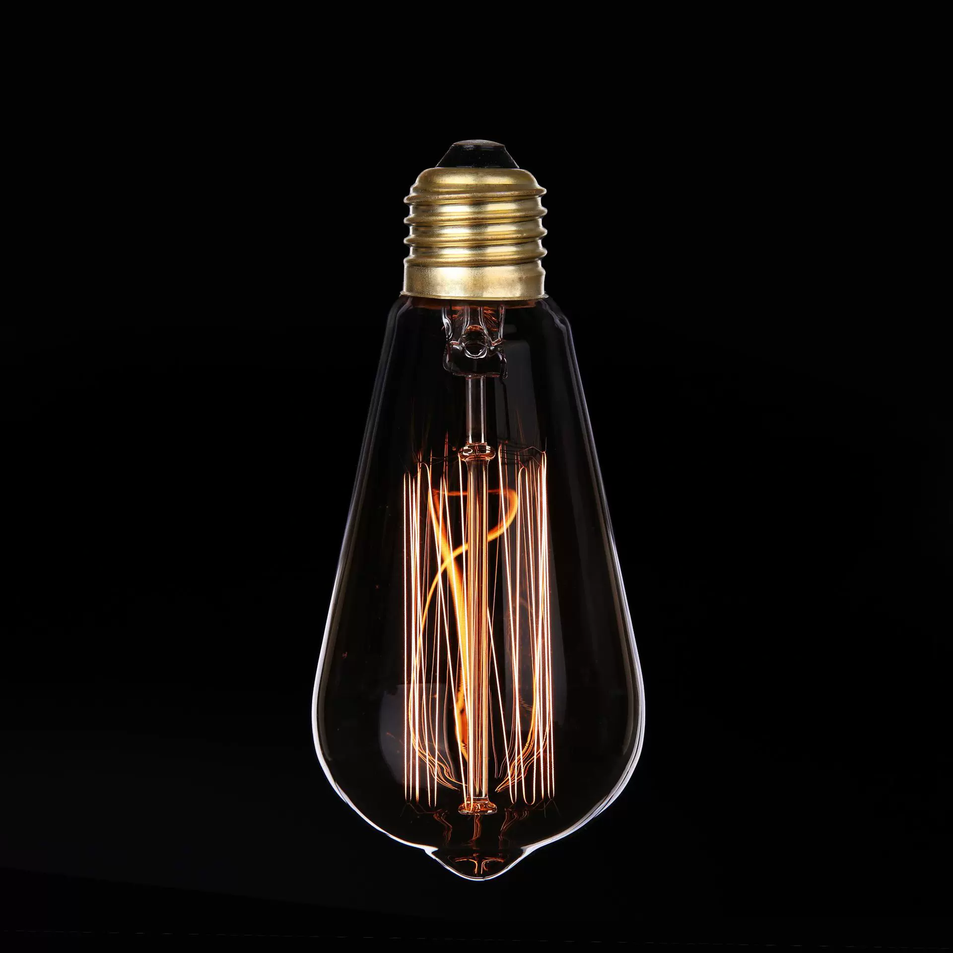 爱迪生复古灯泡 ST64 40W 60W 新光源照明厂家灯丝花型可选