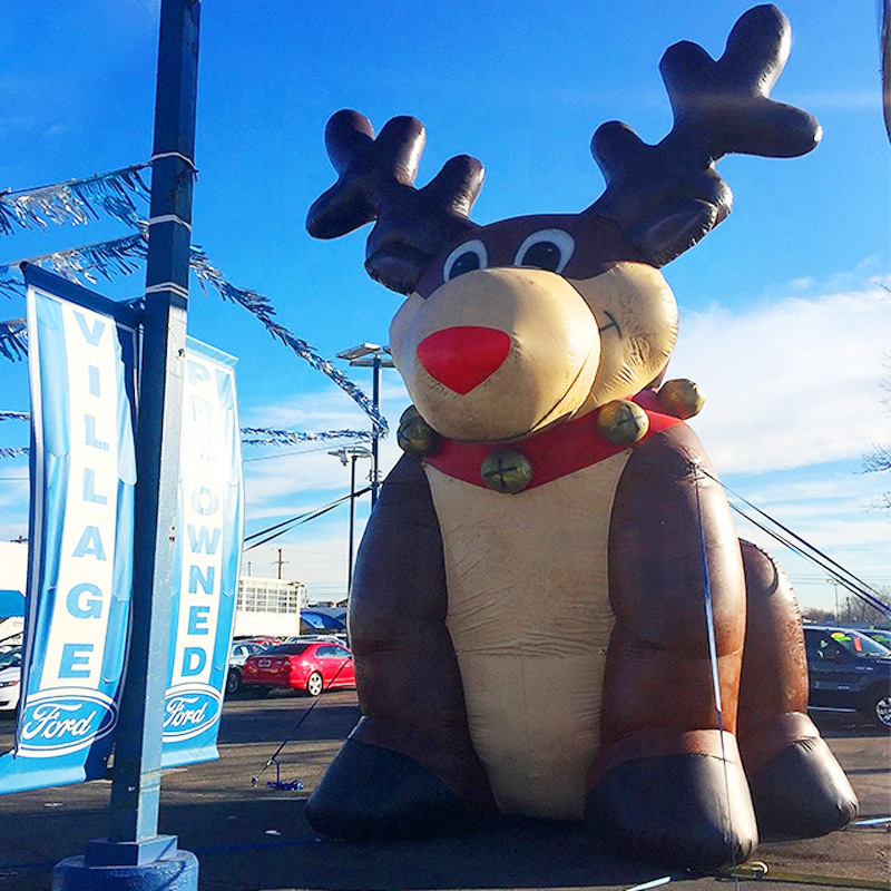 充气卡通麋鹿气模直销模型定制商场活动吉祥物开业庆典充气卡通