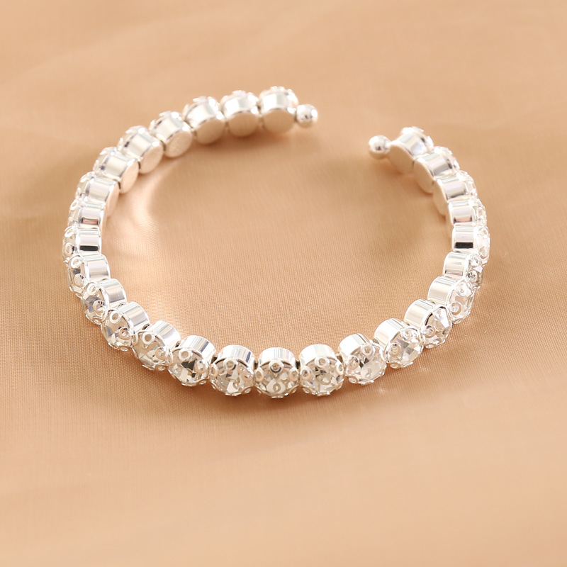 full diamond elastic bracelet