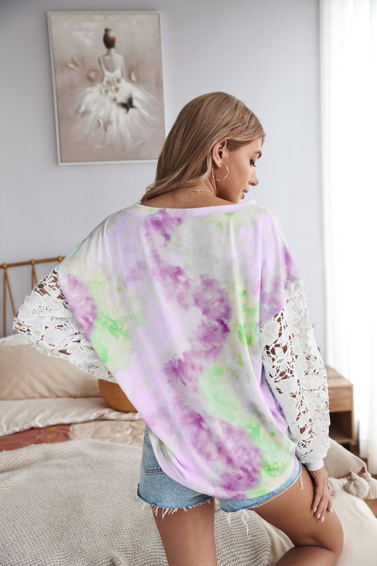 classic tie-dye long-sleeved T-shirt NSDY7676