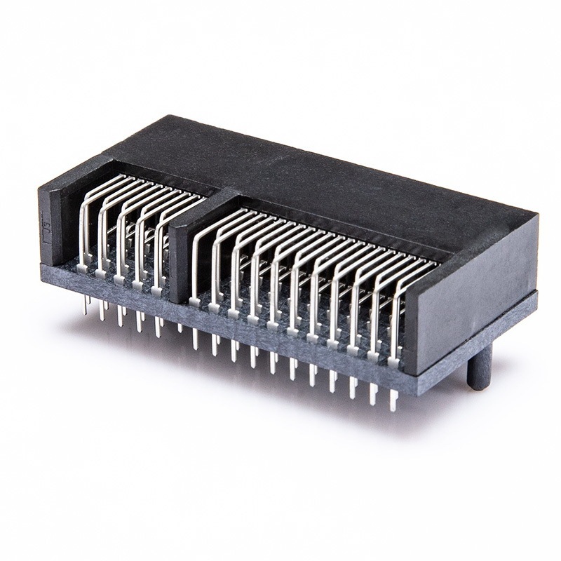 Pcie 64Pin R/A90 Degree Angled Connector Gold-Plated 15U Lcp Connector Manufacturer Customized According to Drawing