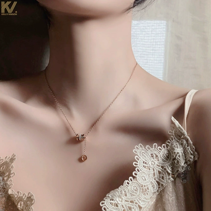 Цепочка для к key bag  нержавеющая сталь, ожеружки один бусина, сексуальная подвеска, длинное ожерелье, коллекция 2022 года, простой и элегантный дизайн, яркий заметный стиль