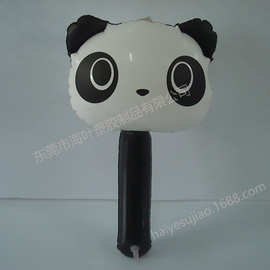 熊猫 动物棒子 PVC充气动物棒子 充气锤子 广告锤 PVC儿童充气锤