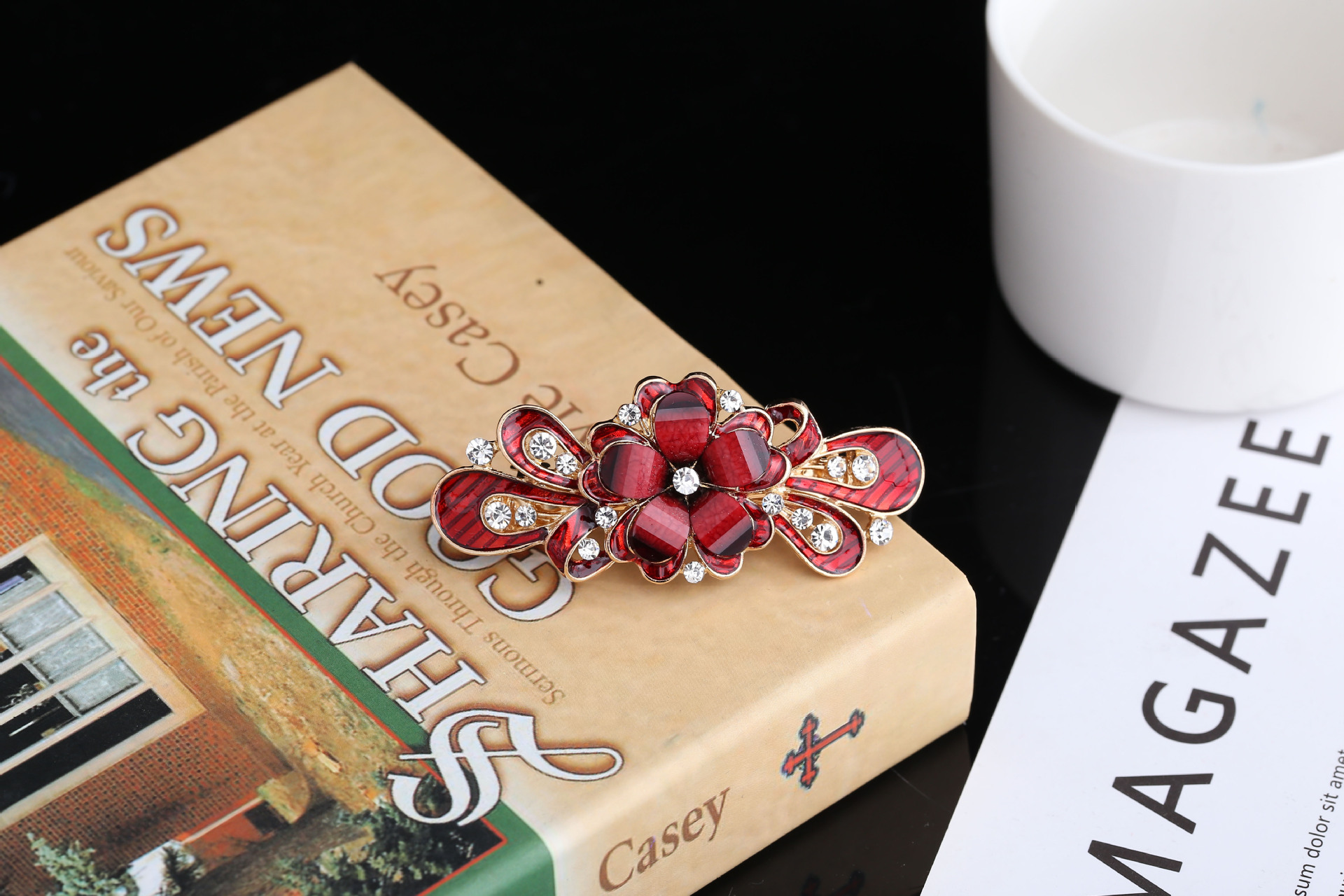 韩国小号发夹成人弹簧夹后脑勺发饰发卡夹子头饰女士顶夹头发卡子