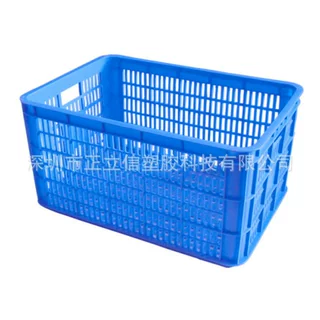 加厚周转箩 长方形塑料镂空 全新料生鲜仓库周转筐 物流胶框
