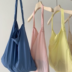 Bags for women new 2023 Korean ins bags summer thin canvas bags colorful hand bucket shopping bags