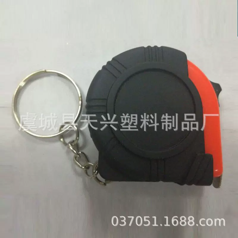 厂家批发广告礼品迷你卷尺塑料logo不干胶1米2米工具