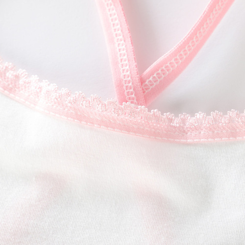 Wholesale development period children's student underwear, girls and older children's suspenders, tube tops, pure cotton children's breathable bras