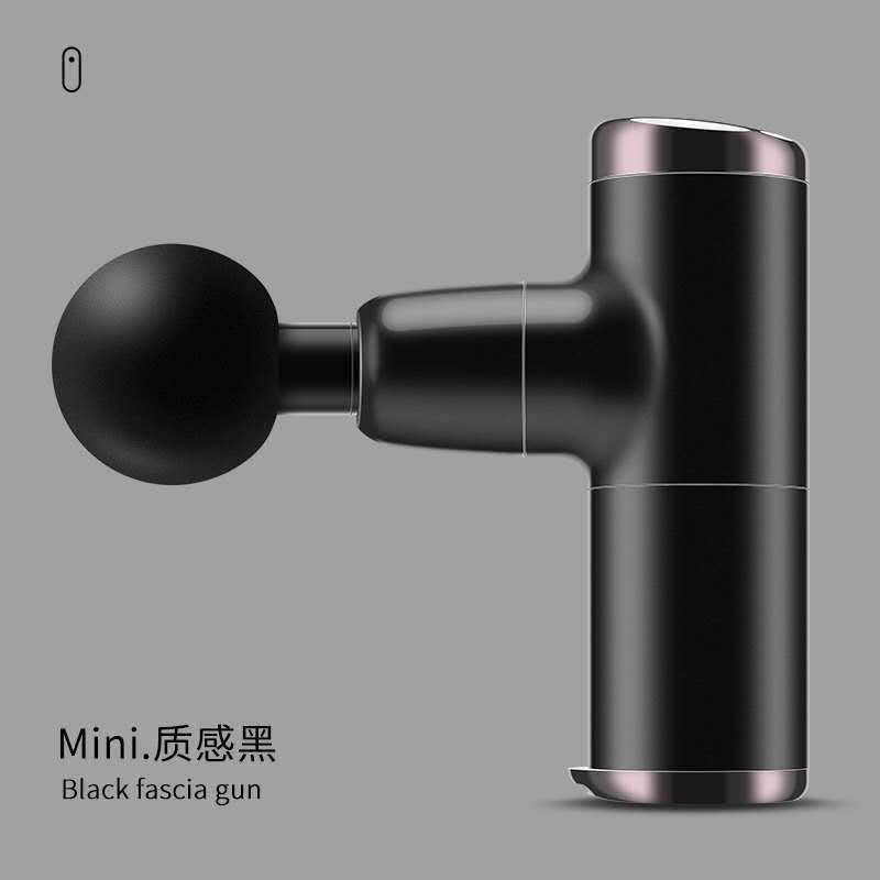 (2개) 미니 근막 총 울트라 작은 포켓 휴대용 전기 마사지 잡아 근육 이완 진동 마사지 침묵 피트니스 총