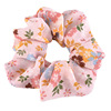 Brand fresh universal ponytail, hair accessory, floral print, wholesale