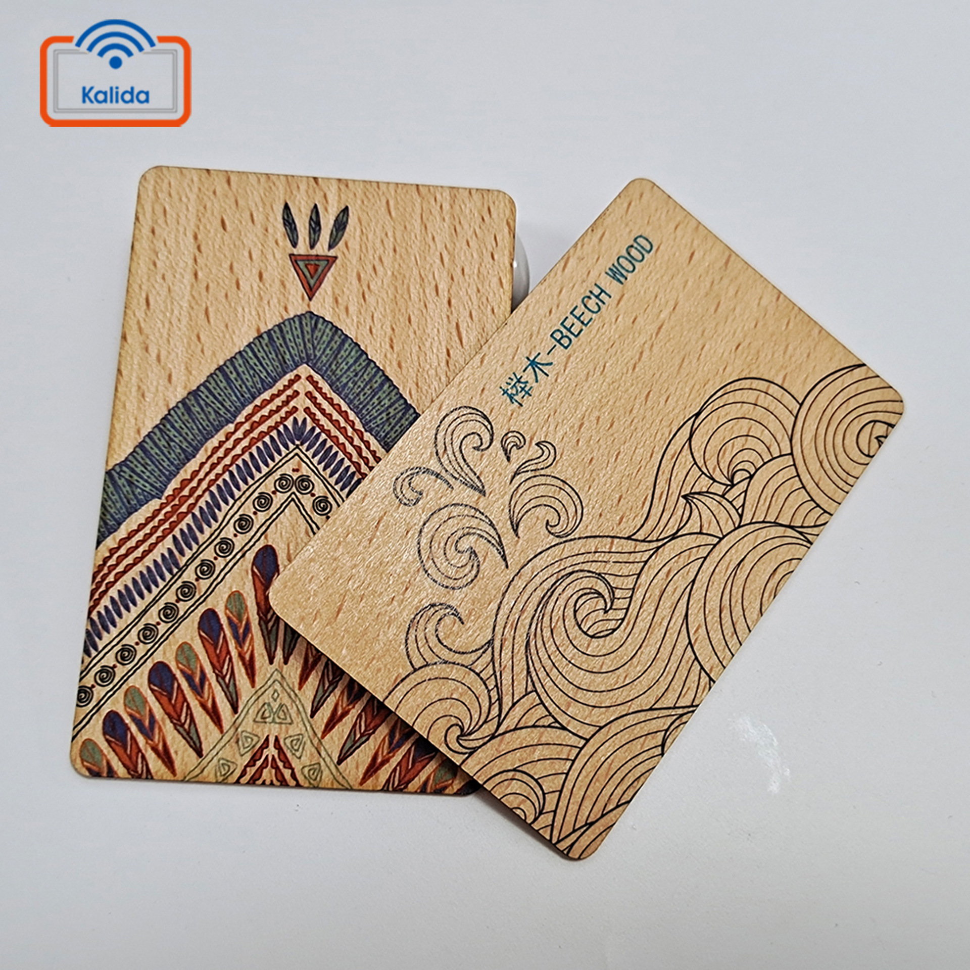 厂家制作RFID高频竹木IC卡 木质异形卡竹子会员卡