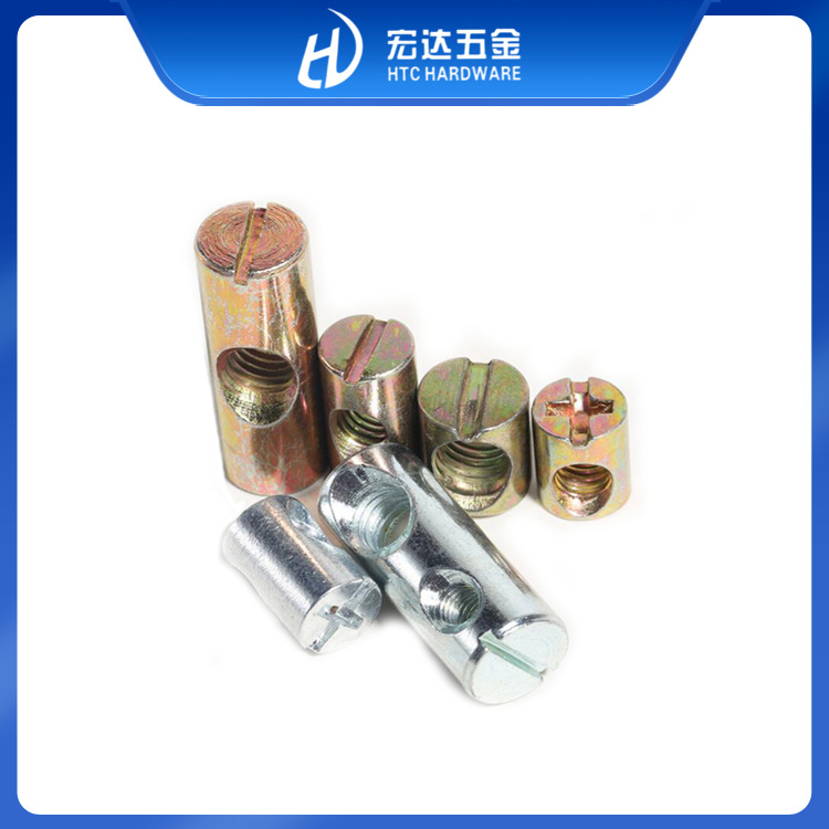 厂家直销一字锤仔横孔螺母锌合金十字横孔螺母M6M8M10M4碳钢螺母