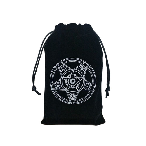 Six-pointed star tarot bag, tarot card bag, velvet drawstring bag, 19X10 cm, popular cross-border tarot accessories