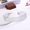 Factory direct selling blue chick necklace folds and exquisite Korean handmade jewelry shelves spot wholesale