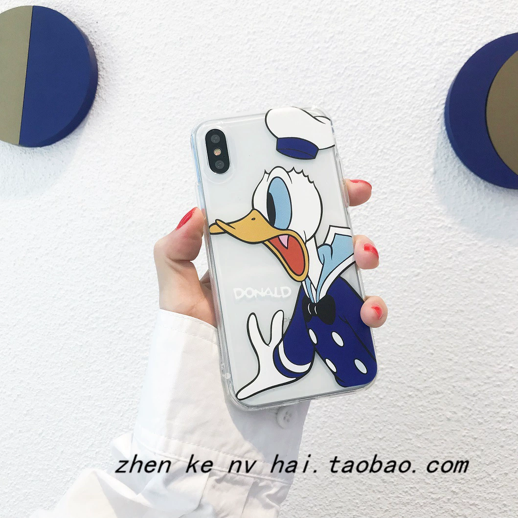 Яблоко, совместимый чехол-cartoon для телефона, iPhone 14, Дональд Дак, iphone, защита от падения