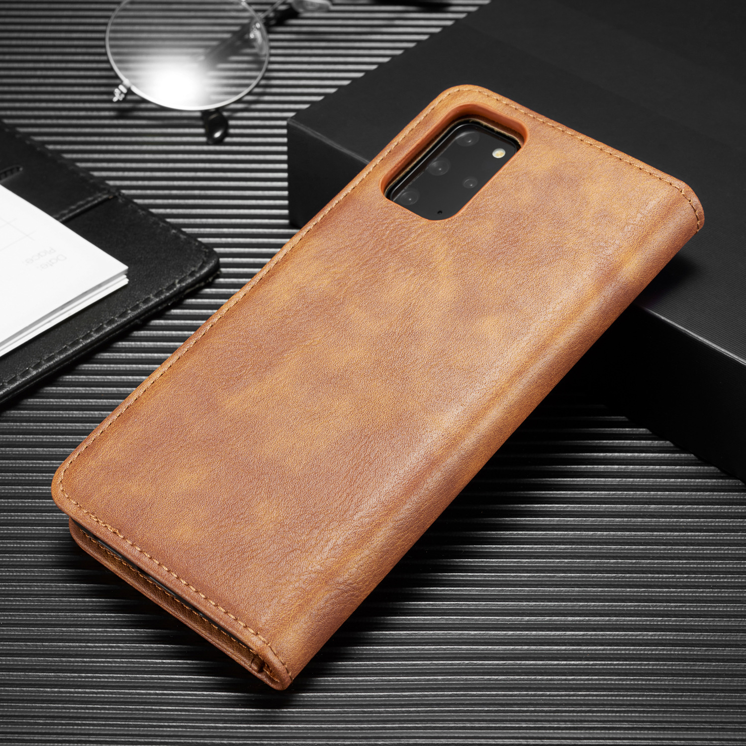 Magnetiskt läderfodral för samsung s21-serien och s23-modellerna_voghion.com