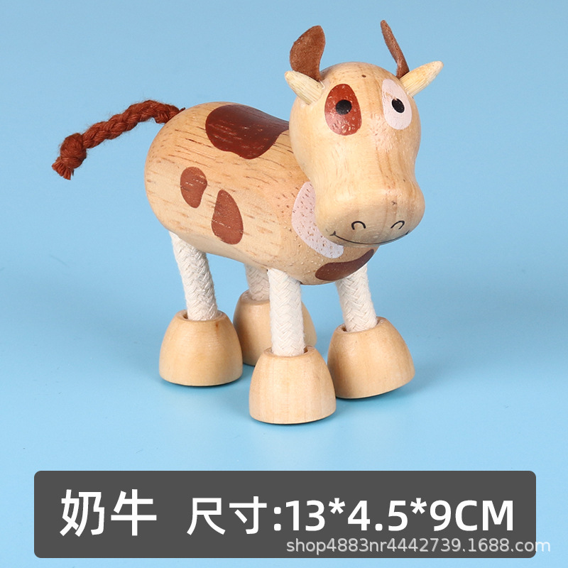 Figura Mini de Animales de Madera 18 Modelos Madera para Niños image 12