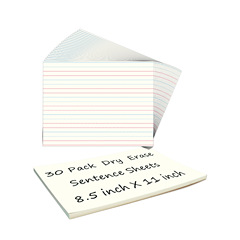 Supply Amazon supply dry erase sentence strips flash memory cards classroom practice sheets educational cards
