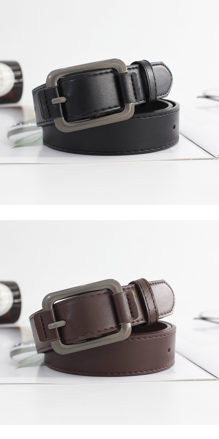 Belt for Men and Women, Universal Ins Style Japanese Buckle Foreskin Wide Belt Student Korean Style Jeans Belt New Style_viptrois.com