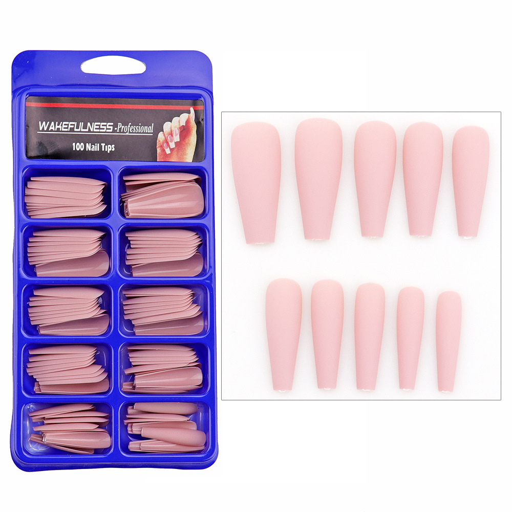 100 pieces of matte long ballet fake nai...