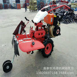 农用小型开沟培土机 柴油田园管理机 大葱大姜开沟培土机图片