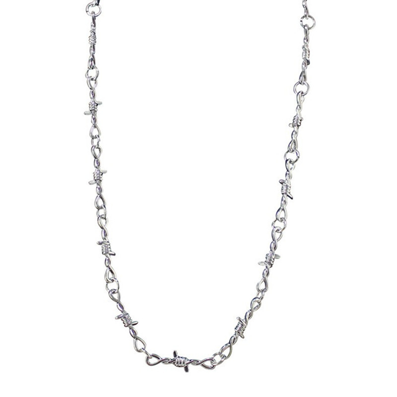 Dornen Gliederkette Modische Punk Halskette Für Damen Und Herren_voghion.com