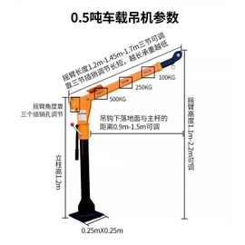 车载吊机12V24V卡车货车吊机小型电动葫芦吊机220伏起重随车吊机