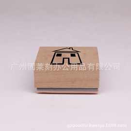 2020木质印章定制 方形圆形木质印章 木头印章 卡通圣诞印章系列