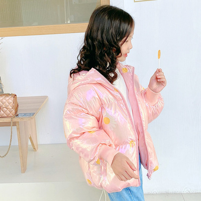 新款儿童羽绒服中大童连帽羽绒外套女童加厚保暖羽绒服厂家反季