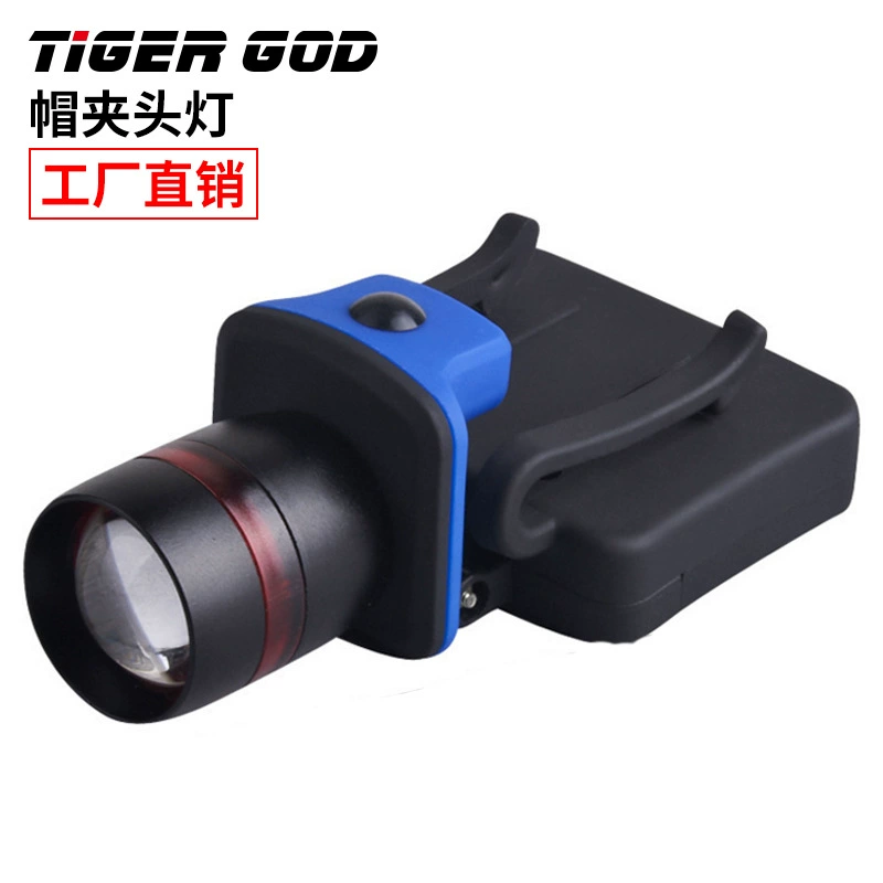 Factory wholesale 3AAA rotation coke 3 gear, light lighting flashlight XPE strong bald headlight ABS hat clip