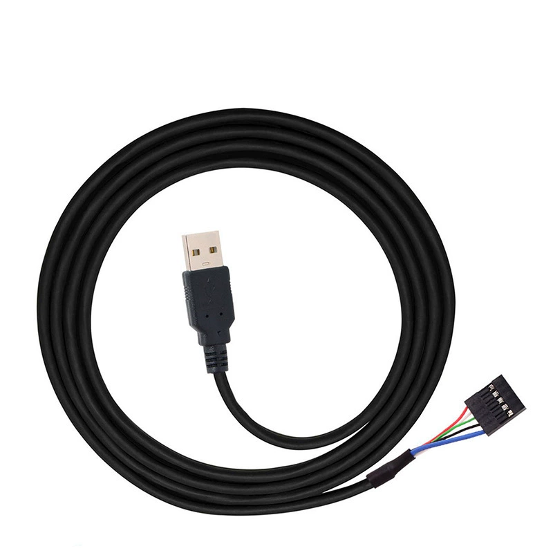 Дупонт 2.54 мм/1*5Pин к USB Gongtou Кабель данных 0.5м материнская плата 5 игл переход на USB2.0 A общая линия
