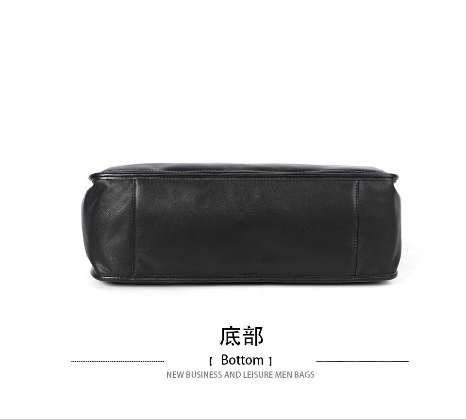 Túi xách tay nam da thật dệt da bò mềm, cặp đeo chéo một vai công sở 42×28,5×14 cm — Dệt da bò cỡ nhỏ, Dây trang trí da bò cỡ lớn, Da bò lớn dệt, Dệt Da Cừu Cỡ Nhỏ chi tiết 21