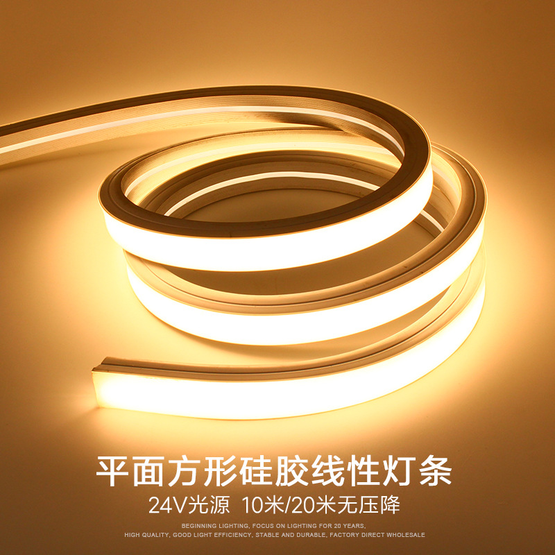 led silicone lamp with embedded flexible...