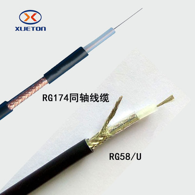厂家现货供应50欧姆RG174同轴线 同轴RG58视频信号线 天线|ms