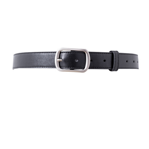 Women's Belt with Side Buckle, Instagram Style Fashion, Korean Version, Simple and Versatile, Decorative Black Jeans Belt