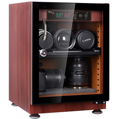 廠家直銷單反相機防潮櫃家用辦公鏡頭郵票收藏木紋金屬電子幹燥箱