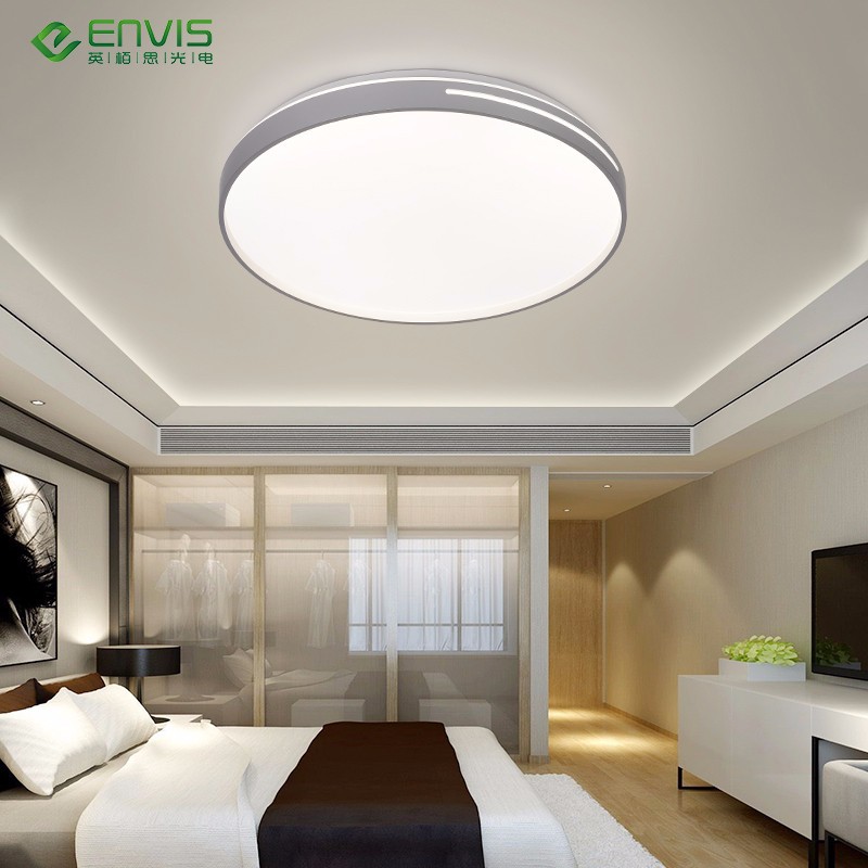 北欧简约LED吸顶灯飞碟圆形遥控护眼亚克力卧室灯客厅灯灯饰灯具