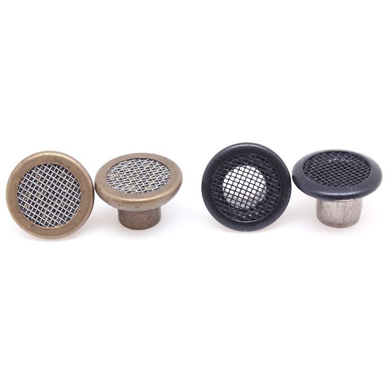 平面细网透气广告扣眼 金属透气二合鸡眼扣 高脚宽边鸡眼