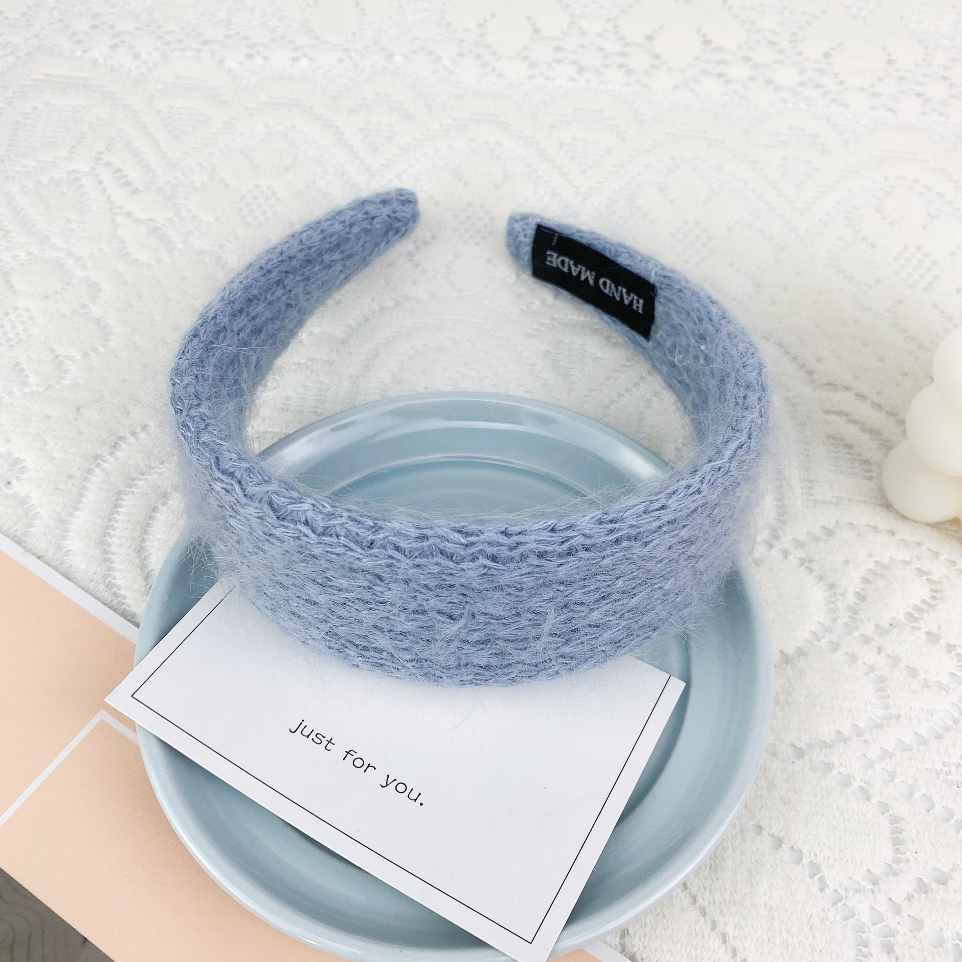 Korean Wool Knitting Headband display picture 7