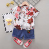 Summer set for boys, children's summer clothing, Korean style